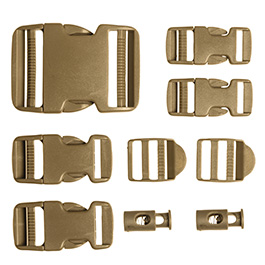 Mil-Tec Buckle Set 9-tlg. coyote