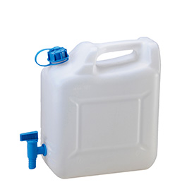 Huenersdorff Wasserkanister Eco 12 Liter mit Ablasshahn