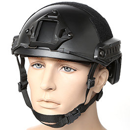 ASG Airsoft Helm Strike Systems FAST Standard Railed mit NVG Mount schwarz