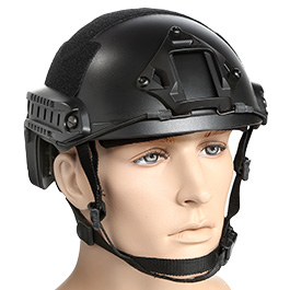 ASG Strike Systems FAST Standard Railed Airsoft Helm mit NVG Mount schwarz Bild 1 xxx:
