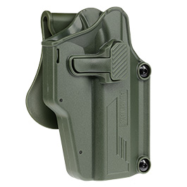 Amomax Per-Fit Universal Tactical Holster Polymer Paddle - passend für über 80 Pistolen Rechts oliv Bild 1 xxx: