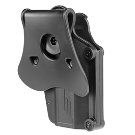 Amomax Per-Fit Universal Tactical Holster Polymer Paddle - passend für über 80 Pistolen Links schwarz Bild 3