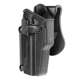 Amomax Per-Fit Universal Tactical Holster Polymer Paddle - passend für über 80 Pistolen Links schwarz Bild 7