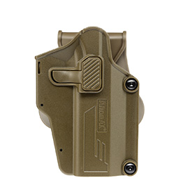 Amomax Per-Fit Universal Tactical Holster Polymer Paddle - passend für über 80 Pistolen Rechts Flat Dark Earth