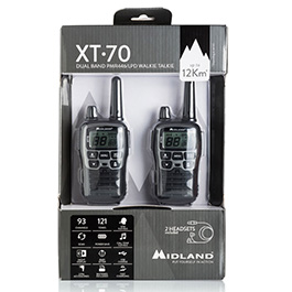 Midland XT70 Funkgeräteset PMR+LPD inkl. MA21L Headset und Doppelständer 1 Paar Bild 7