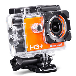 Midland H3+ Full HD Action Kamera WiFi Wasserdicht orange