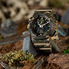 Casio G-Shock Armbanduhr GA-100CM-5AER woodland Bild 1 xxx: