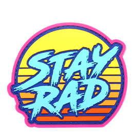 Mil-Spec Monkey 3D Rubber Patch Stay Rad Sunset blau