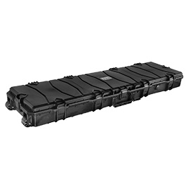 MAX Tactical X-Large Hard Case Waffenkoffer / Trolley 139 x 40 x 14,5 cm Waben-Schaumstoff schwarz