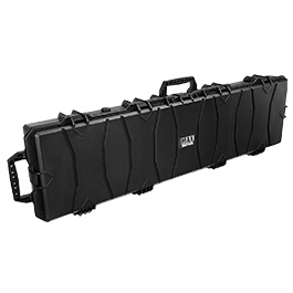 MAX Tactical X-Large Hard Case Waffenkoffer / Trolley 139 x 40 x 14,5 cm Waben-Schaumstoff schwarz Bild 1 xxx:
