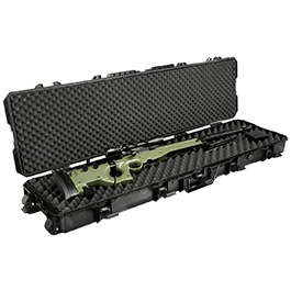 MAX Tactical X-Large Hard Case Waffenkoffer / Trolley 139 x 40 x 14,5 cm Waben-Schaumstoff schwarz Bild 4