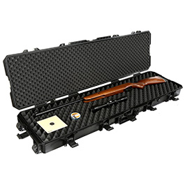 MAX Tactical X-Large Hard Case Waffenkoffer / Trolley 139 x 40 x 14,5 cm Waben-Schaumstoff schwarz Bild 5