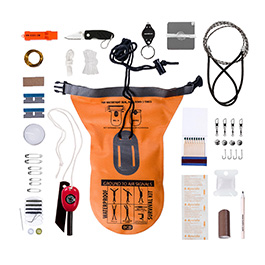 BCB Adventure Survival Kit 21 tlg. wasserdicht orange