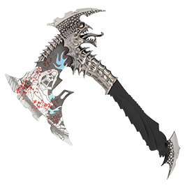 Fantasy Axt Dragon Scream inkl. Tischstnder silber/schwarz