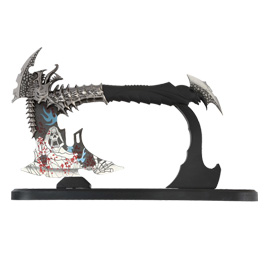 Fantasy Axt Dragon Scream inkl. Tischständer silber/schwarz Bild 4