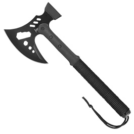 Buckshot Knives Survival Axt Tomahawk mit Tools inkl. Nylontasche schwarz