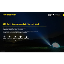 Nitecore Camping-Laterne LR12 1000 Lumen Bild 5