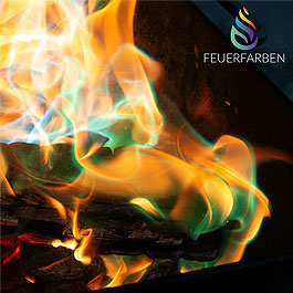   Feuerfarben Pulver 250g für bunte Flammen in Feuerschale, Lagerfeuer, Kaminofen, usw Bild 6