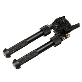 APS Tactical 5 Position Zweibein mit 21mm QD-Halterung - Gummifüße 158 - 238 mm schwarz