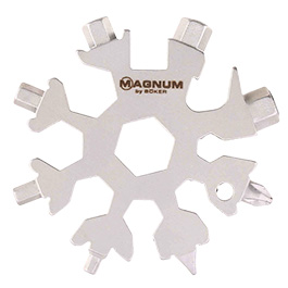 Magnum Multitool Snow Crystal 6,4 cm silber