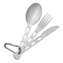 Origin Outdoors Camping Besteck Edelstahl 3-teilig