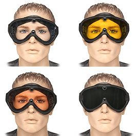 CI Taktische Schutzbrille inkl. Tragetasche, vier Gläser schwarz Bild 3