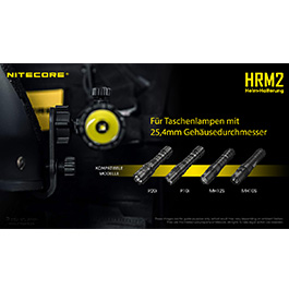 Nitecore Helmmontage Universal HRM2 für Taschenlampen schwarz Bild 3