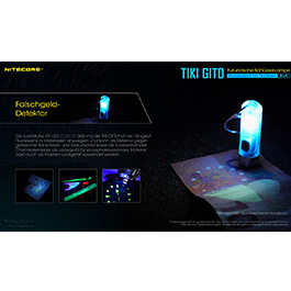 Nitecore LED-Schlüssellampe Tiki 300 Lumen Glow in the Dark transparent Bild 6