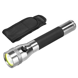 MetMaxx LED-Taschenlampe MegaPowerMulti 28 cm silber Bild 3