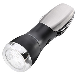 Multifunktions LED-Taschenlampe Be Prepared inkl. 12 Tools schwarz/silber Bild 1 xxx: