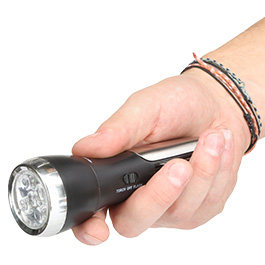 Multifunktions LED-Taschenlampe Be Prepared inkl. 12 Tools schwarz/silber Bild 4