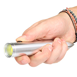LED-Taschenlampe Bullet Light Aluminium silber Bild 4