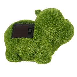 Easymaxx Solar Figur Hippo 14 cm wetterfest grün Bild 1 xxx: