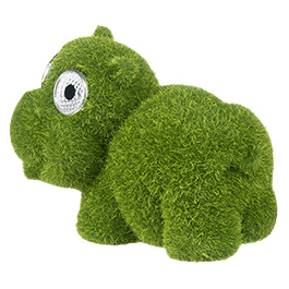 Easymaxx Solar Figur Hippo 14 cm wetterfest grün Bild 2