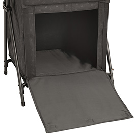 Outwell Campingschrank Domingo Kabinett mit zwei Regalböden charcoal klappbar Bild 2