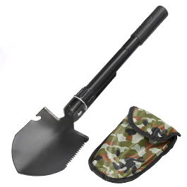 Mini-Klappspaten mit Hlle flecktarn