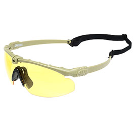 Nuprol Battle Pro Protective Airsoft Schutzbrille oliv / gelb