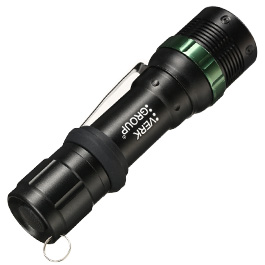 Bailong LED-Taschenlampe mit Zoom, Strobe und viel Zubehör schwarz Bild 11