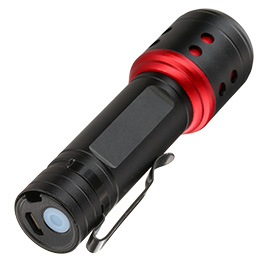 Barbaric LED-Taschenlampe mit Akku und Flutlicht schwarz Bild 10