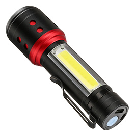 Barbaric LED-Taschenlampe mit Akku und Flutlicht schwarz Bild 5