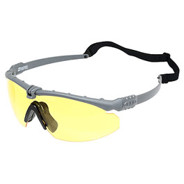 Nuprol Battle Pro Protective Airsoft Schutzbrille grau / gelb