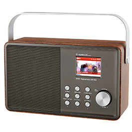 Albrecht DR855 Digitalradio DAB+/UKW/Bluetooth Lautsprecher mit Farbdisplay