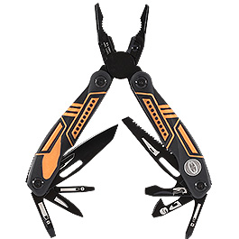 With Armour Multitool Rescue Tool schwarz/orange inkl. Grteletui