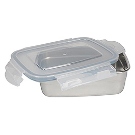 Edelstahl Lunchbox Edelstahl 1,8 L silber/transparent