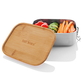 Tatonka Lunchbox I 800 Bamboo mit Bambusdeckel Edelstahl