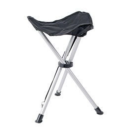 Basic Nature Dreibeinhocker Travelchair Sandwich klappbar schwarz