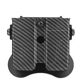 Amomax Doppel-Magazinholster Polymer Paddle f. Single- / Double-Stack Magazine Carbon-Design