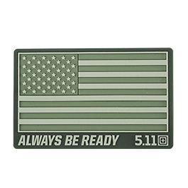 5.11 Tactical 3D Rubber Patch mit Klettflche USA Flag oliv