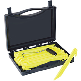 Outwell Zelthering Box Guyline Kunststoff 16-tlg. leuchtend gelb inkl. Koffer