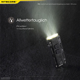 Nitecore LED-Schlüssellampe TIP SE 700 Lumen USB grau Bild 1 xxx: